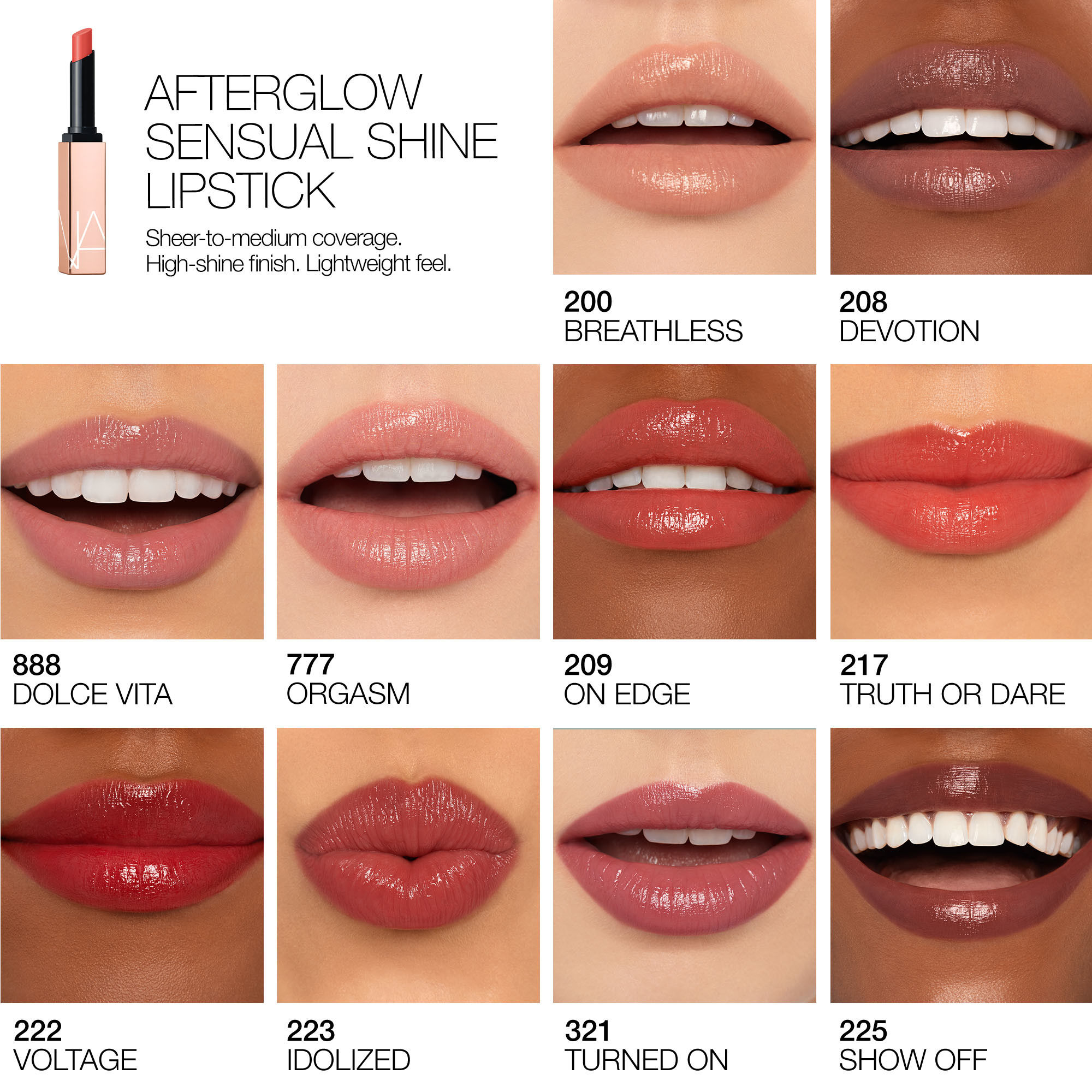 Display Product shot 5 of Afterglow Sensual Shine Lipstick, 227 Wild Ride