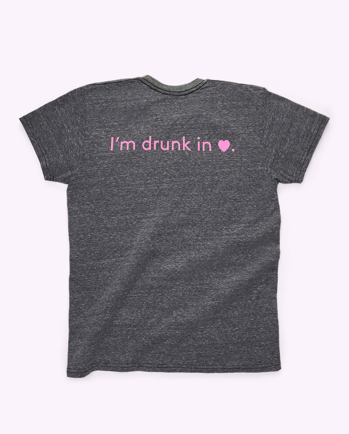 Display Product shot 2 of T-Shirt, Heather Grey + Hot Pink